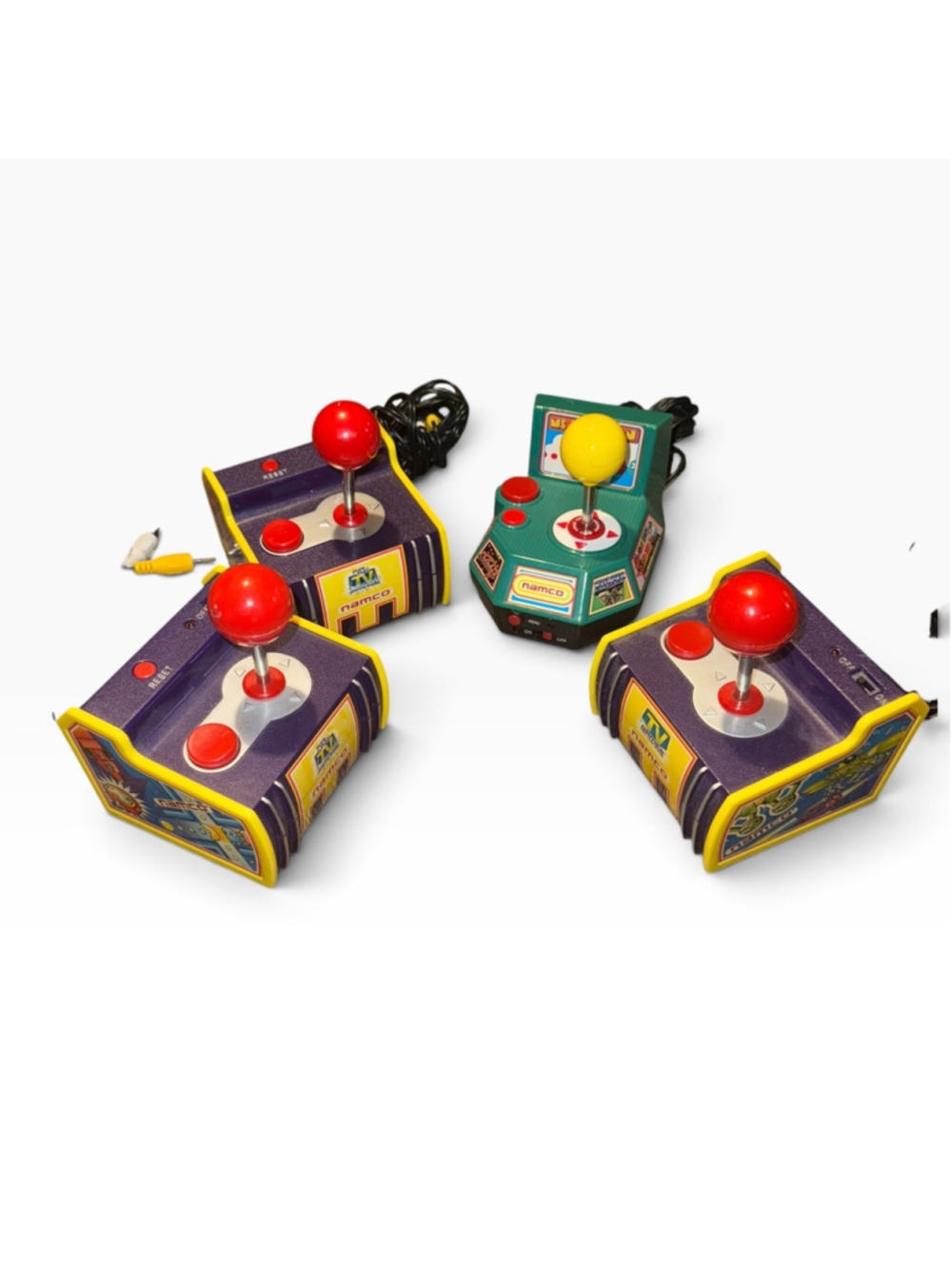 Namco Plug and Play TV Video Game Consoles Bundle Set of 4 Pacman Untested